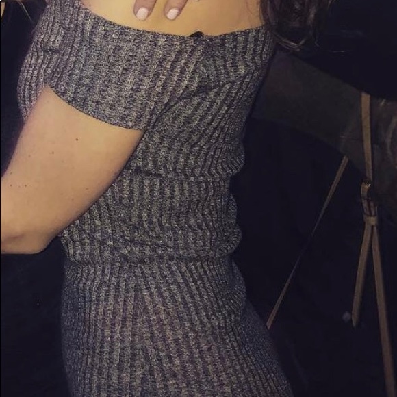 Akira Chicago Grey Party Dress - Picture 1 of 5